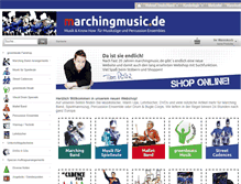 Tablet Screenshot of marchingmusic.de